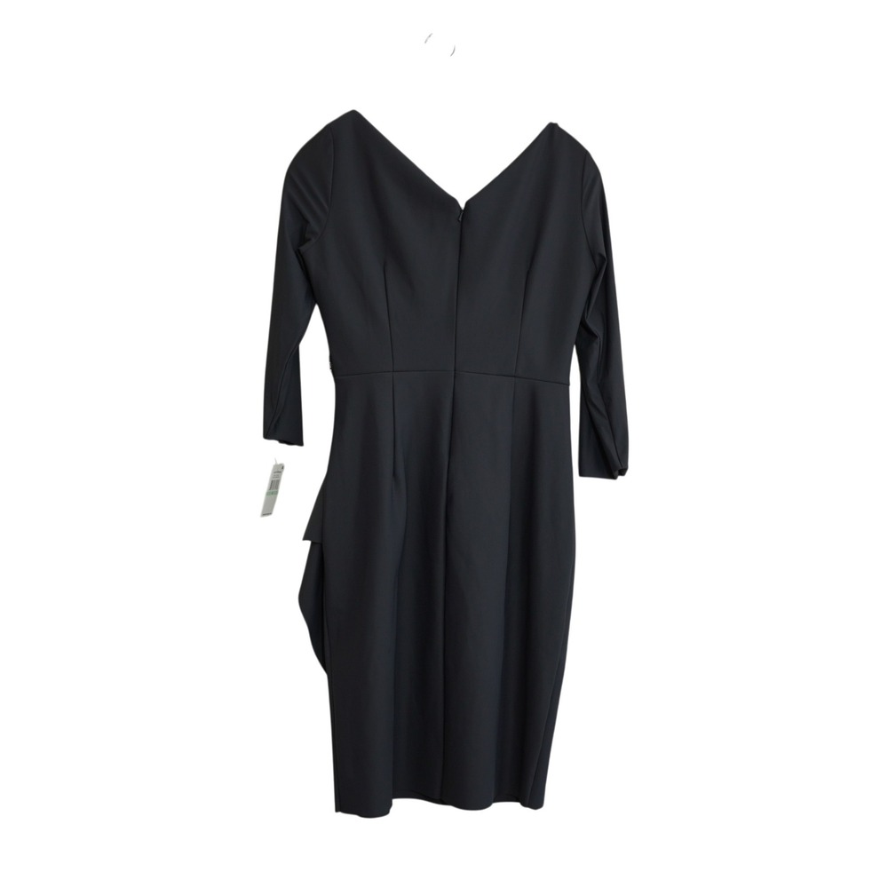 Alex Evenings NEW Size 8 Charcoal Gray Embellished Brooch Sheath Cocktail Dress - Picture 9 of 9